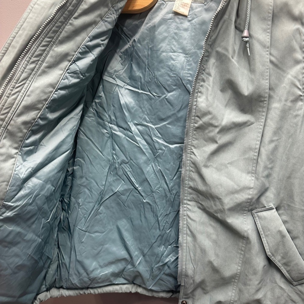 Norm Thompson Women's Hooded Parka Jacket XL Faux Fur Trim Insulated Winter Coat - Picture 8 of 14